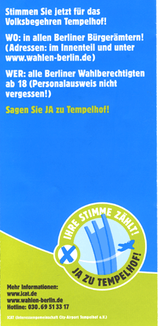 Informationsblatt von ICAT